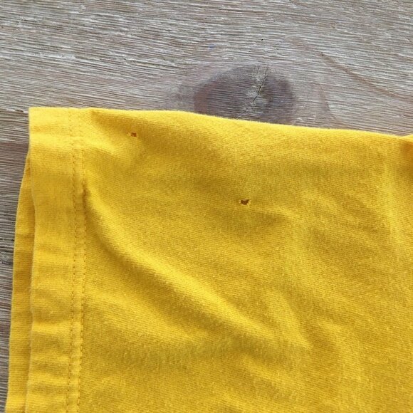 HARLEY DAVDISON T-SHIRT Vintage Yellow ORLANDO FLORIDA 06/01 USA XL Pocket Tee - Picture 3 of 7